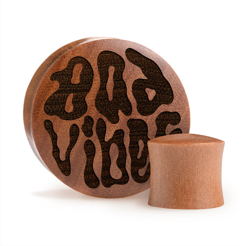 Bad Vibes Plug / Gauge - Saba Wood | Convex Double Flare