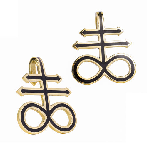 Occult Gold Leviathan Cross Ear Weights (Pair)