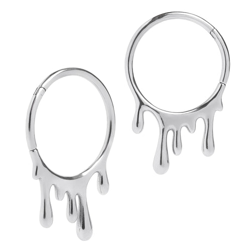 Silver Drippy Earring Hangers (Pair)