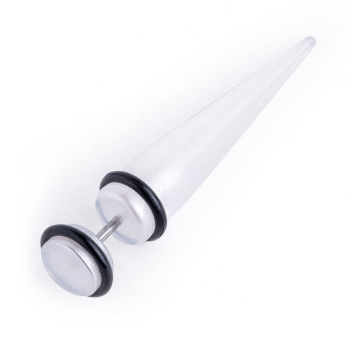 White Clear Fake Taper / Plug / Gauge