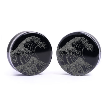 Tarot Sun Plug / Gauge - Saba Wood | Convex Double Flare