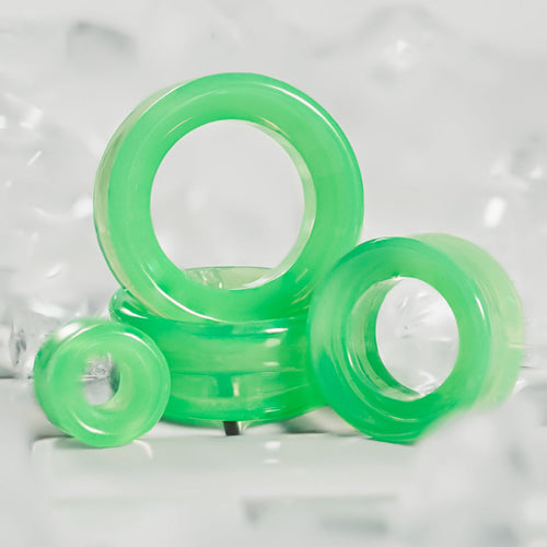 Grüner Opalit Glas Ohr Tunnel
