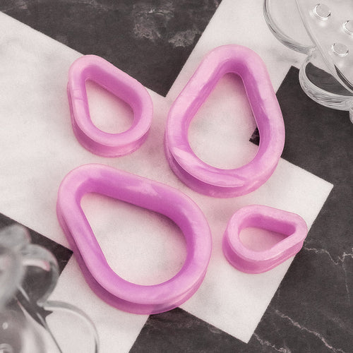 Purple Teardrop Silicone Tunnel / Plug / Gauge