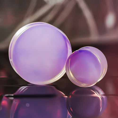 Pink Opalite Glass Plug / Gauge