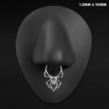 Titanium Marquise Hinged Septum Ring