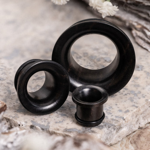 Ebony Single Flare Wood Tunnel