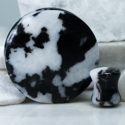 Zebra Jasper Stone Plug / Gauge