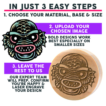 Linienmandala Zierstattoo Plug / gauge - klares Glas | Doppelaufgeweitet mit flachem Gesicht