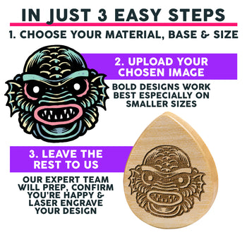 Make Your Own Plug / Gauge - Teardrop Crocodile Wood | Flat Faced Double Flare