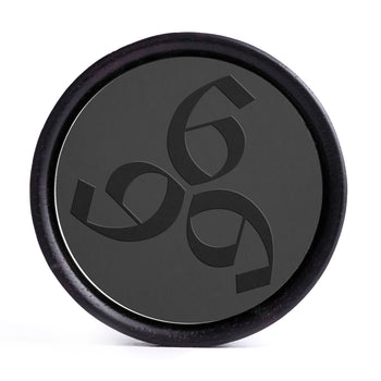 Hexagram Plug / Gauge - Black Glass | Flat Faced Double Flare