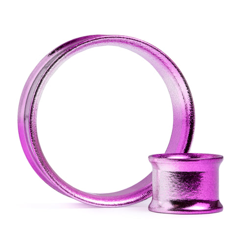 Anodierter rosa Acryl -Doppel -Flared -Tunnel / plug / gauge