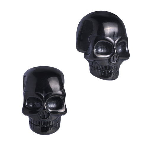 Black Skull Ear Weights (Pair)