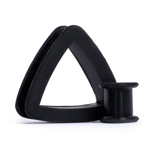 Alternative Black Triangle Silicone Tunnel / Plug / Gauge