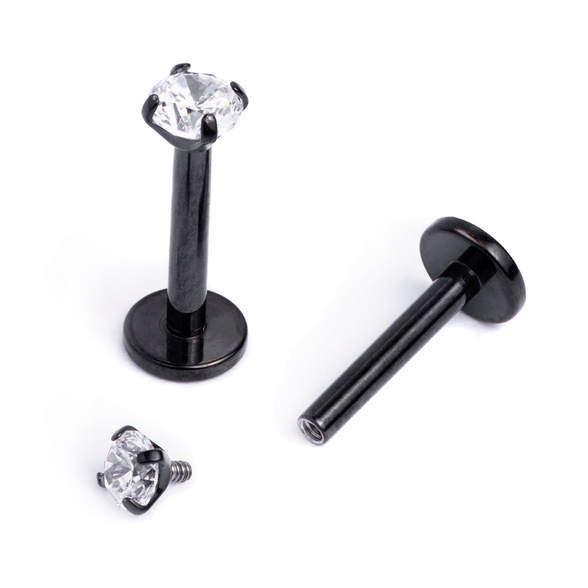 Black labret stud deals