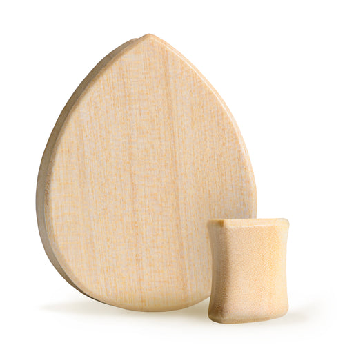 Alternative Crocodile Teardrop Wood Ear Plug / Gauge