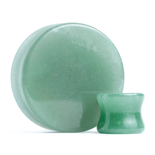 Aventurine Green Jade Stone Plug / Gauge