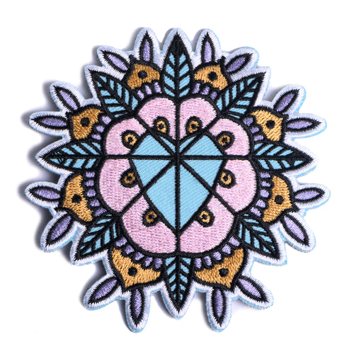 Cute tribal Heart Mandala Patch