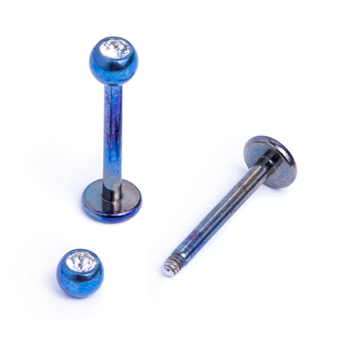 Labret - Blue - (Titanium)