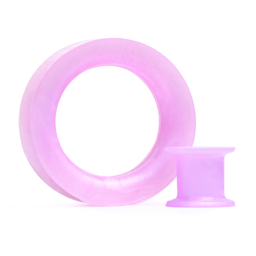 Cute pretty Purple Silicone Tunnel / Plug / Gauge