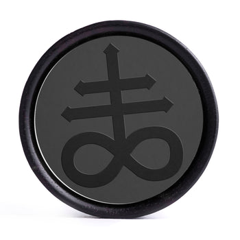 Leviathan Cross Plug / Gauge - Schwarzes Inlay Ebony Wood | Konvexe Doppelaufgeweitet