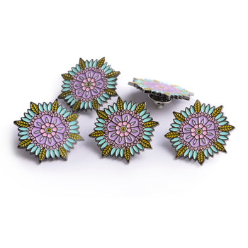 Pastellmandala Pin - Anstecker