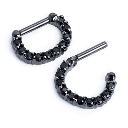Septum Clicker - Black - (316L Surgical Steel)