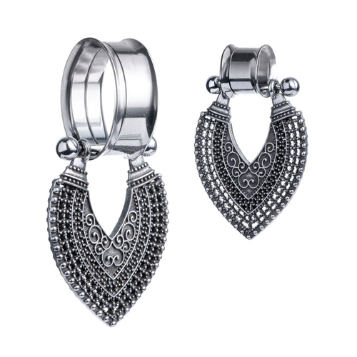 Shield Silver Dangle Plug