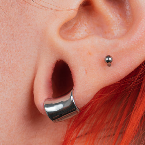 Small Silver Lobe Cuff