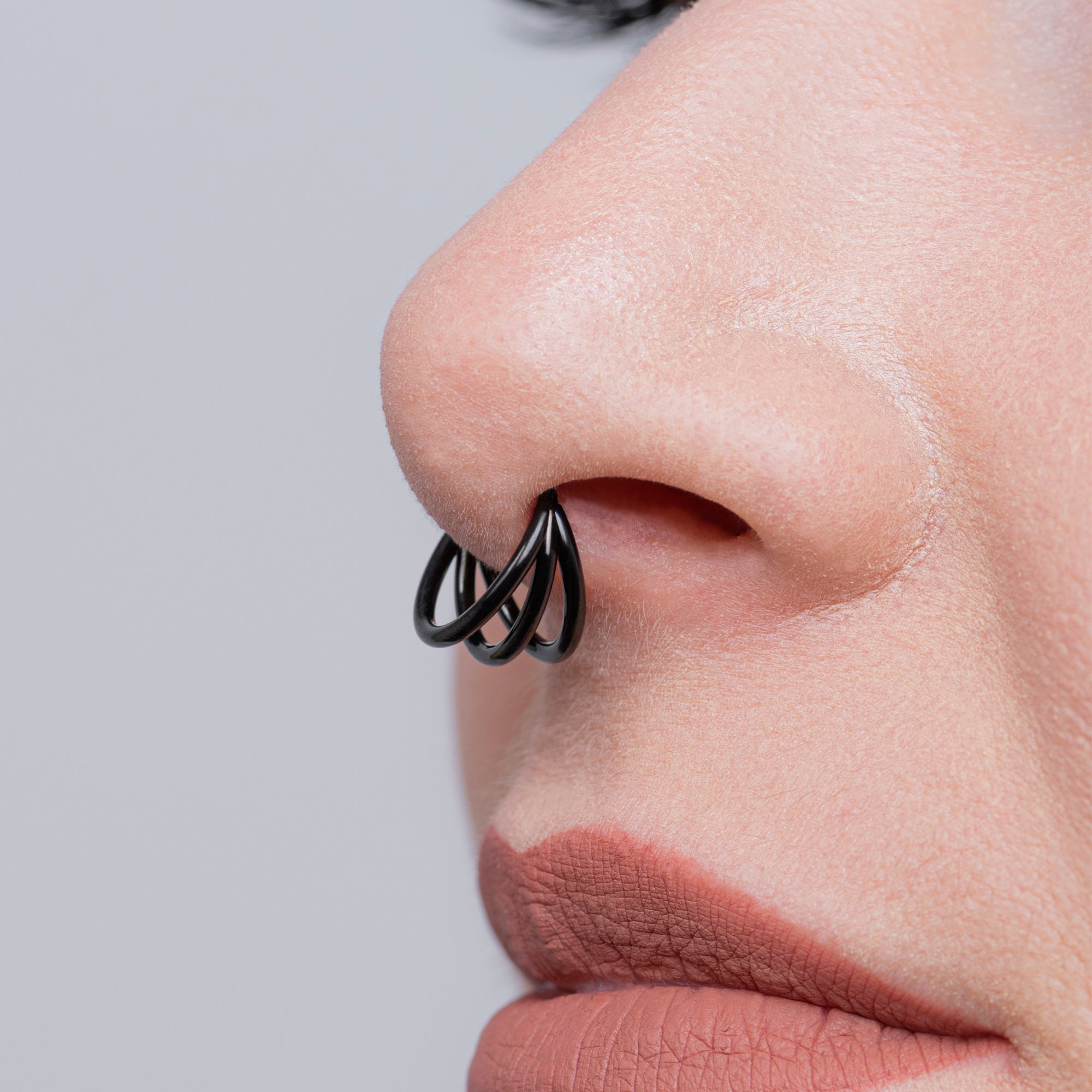 Stacked online septum ring