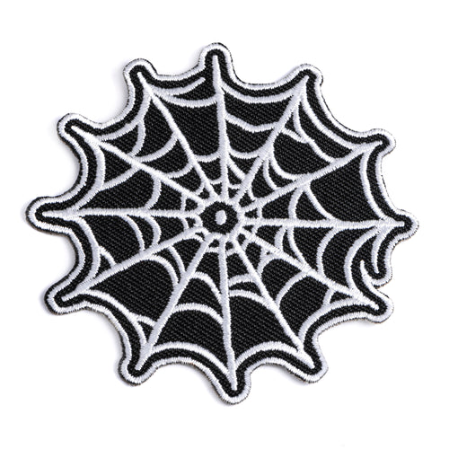 cool spooky Spider Web Patch