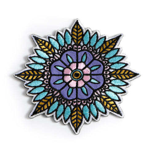 Cute floral Pastel Mandala Patch
