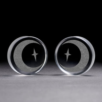 Eco friendly organic  Sono And White Brass Inlay Wood Ear Plug / Gauge