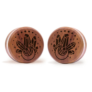 EBONY HEART SHAPED ENGRAVED