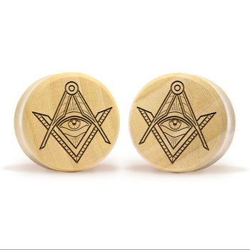 Illuminati Plug / Gauge - Crocodile Wood | Flat Faced Double Flare