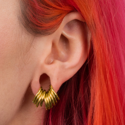 Gold Titanium Ring Stack - Large - (20 Rings)