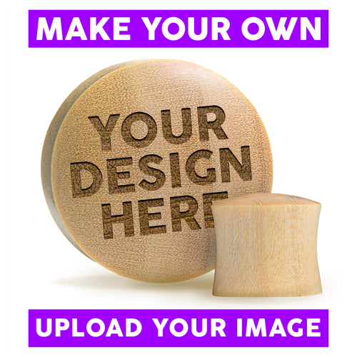 Machen Sie Ihren eigenen plug / Ihre eigene Steckdose - Krokodilholz | Konvexe Doppelaufgeweitet