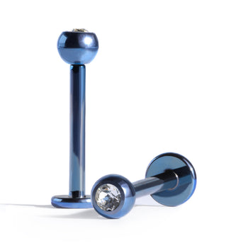Labret - Blue - (Titanium)