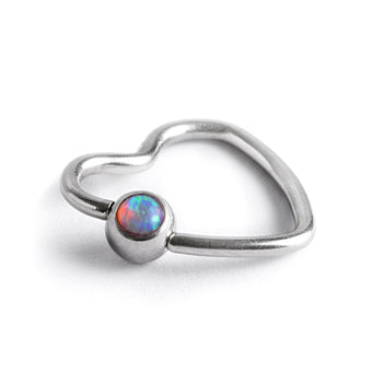 Girl wearing cute Silver Titanium Ring Stack - Small - (10 Rings)