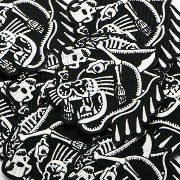 Skelett Panther Patch