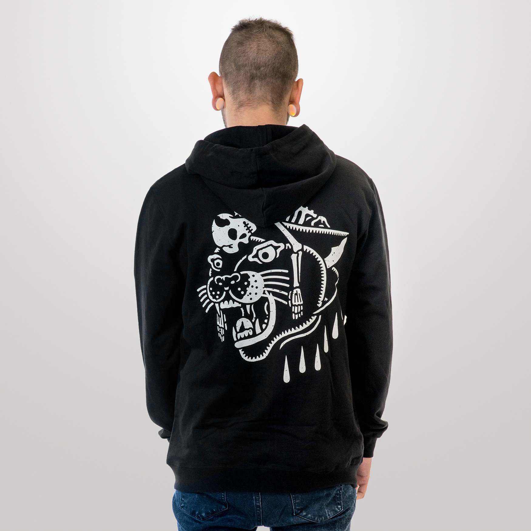 Black panther black hoodie on sale