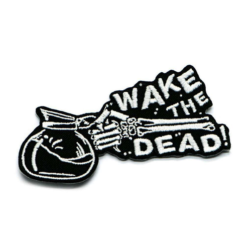Cute spooky Wake The Dead Coffee Patch