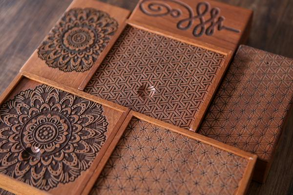 Wooden jewellery boxes, in a variety of unique designs