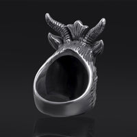Bague Baphomet en argent