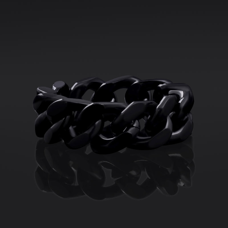 Silberner Leviathan-Kreuz-Gothic-Ring