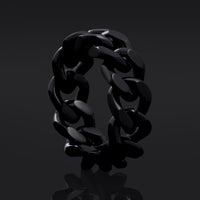 Silberner Leviathan-Kreuz-Gothic-Ring