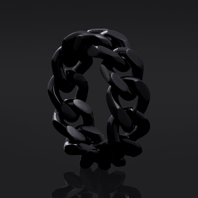 Silberner Leviathan-Kreuz-Gothic-Ring