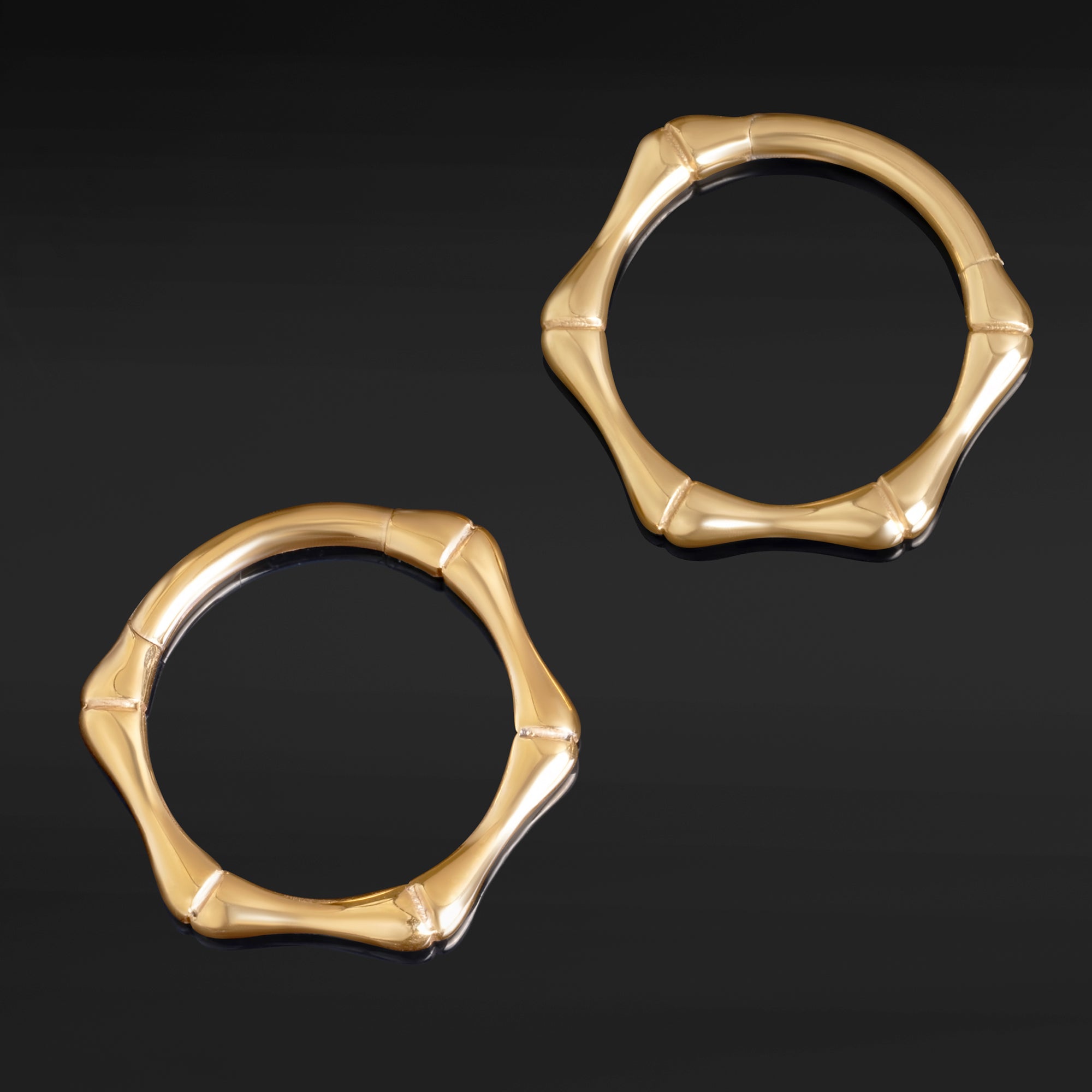 Gold, Bone Design, Septum Clicker, ASTM F136 Titanium