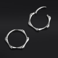 Argent, motif os, septum clicker, titane ASTM F136