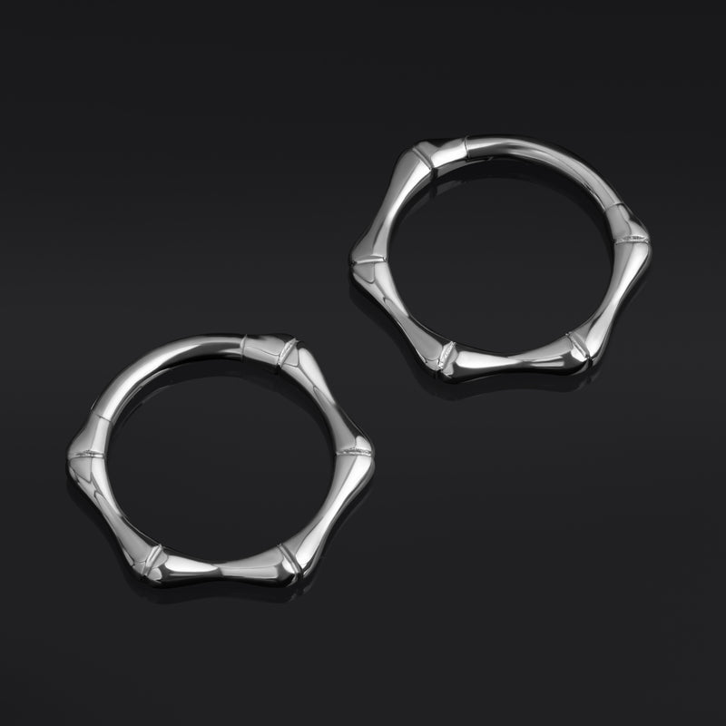 Argent, motif os, septum clicker, titane ASTM F136
