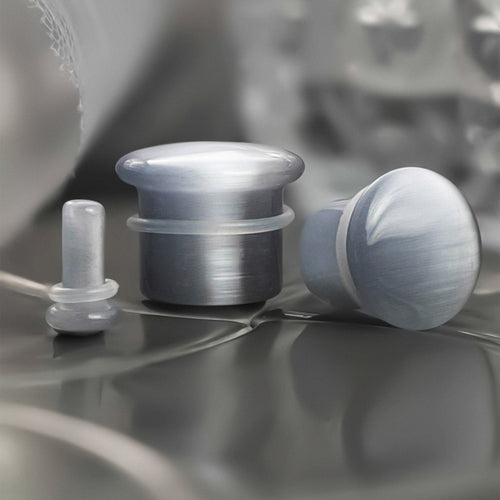 Grey Cats Eye Single Flare Glass Plug / Gauge